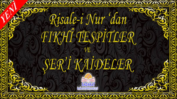 risale-i nurdan fıkhi tespitler